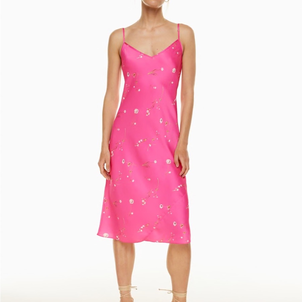 Aritzia Wilfred Only satin midi dress NWOT